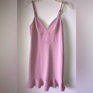 Forever 21 pink fitted mini dress. Size small